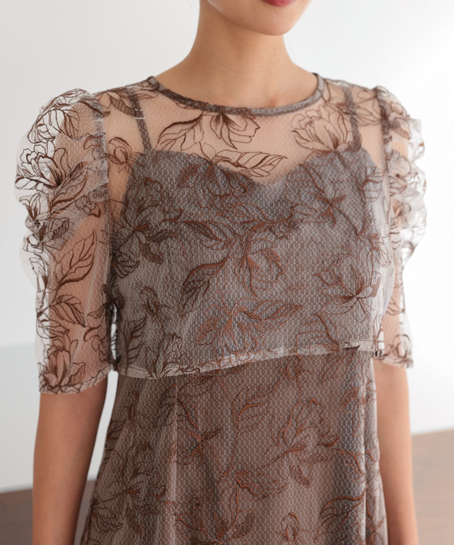 ブラウン/162cm/Mサイズ着用