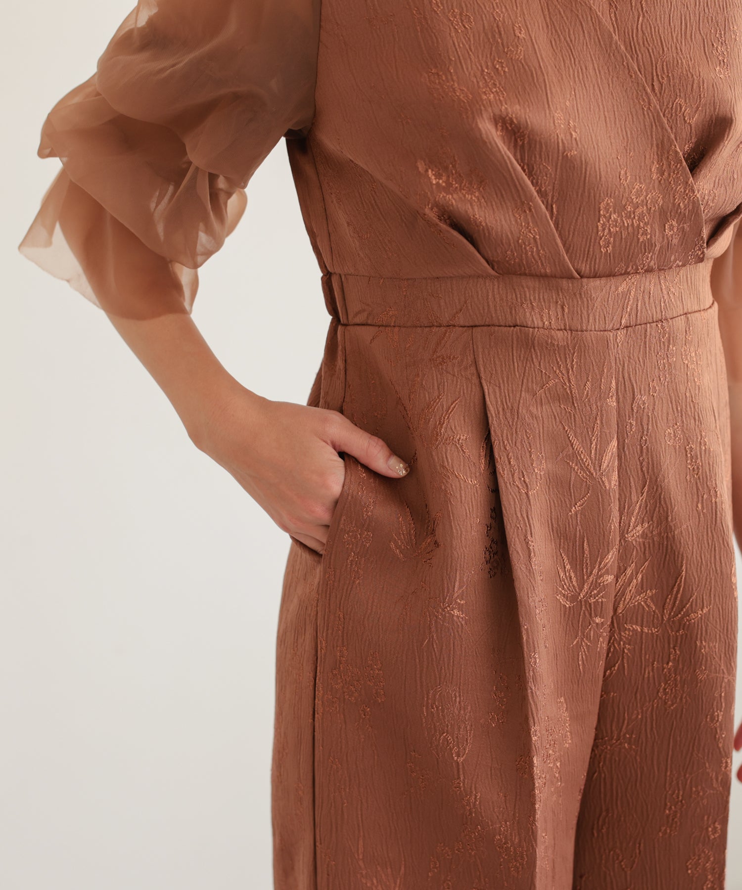 ブラウン/162cm/Mサイズ着用