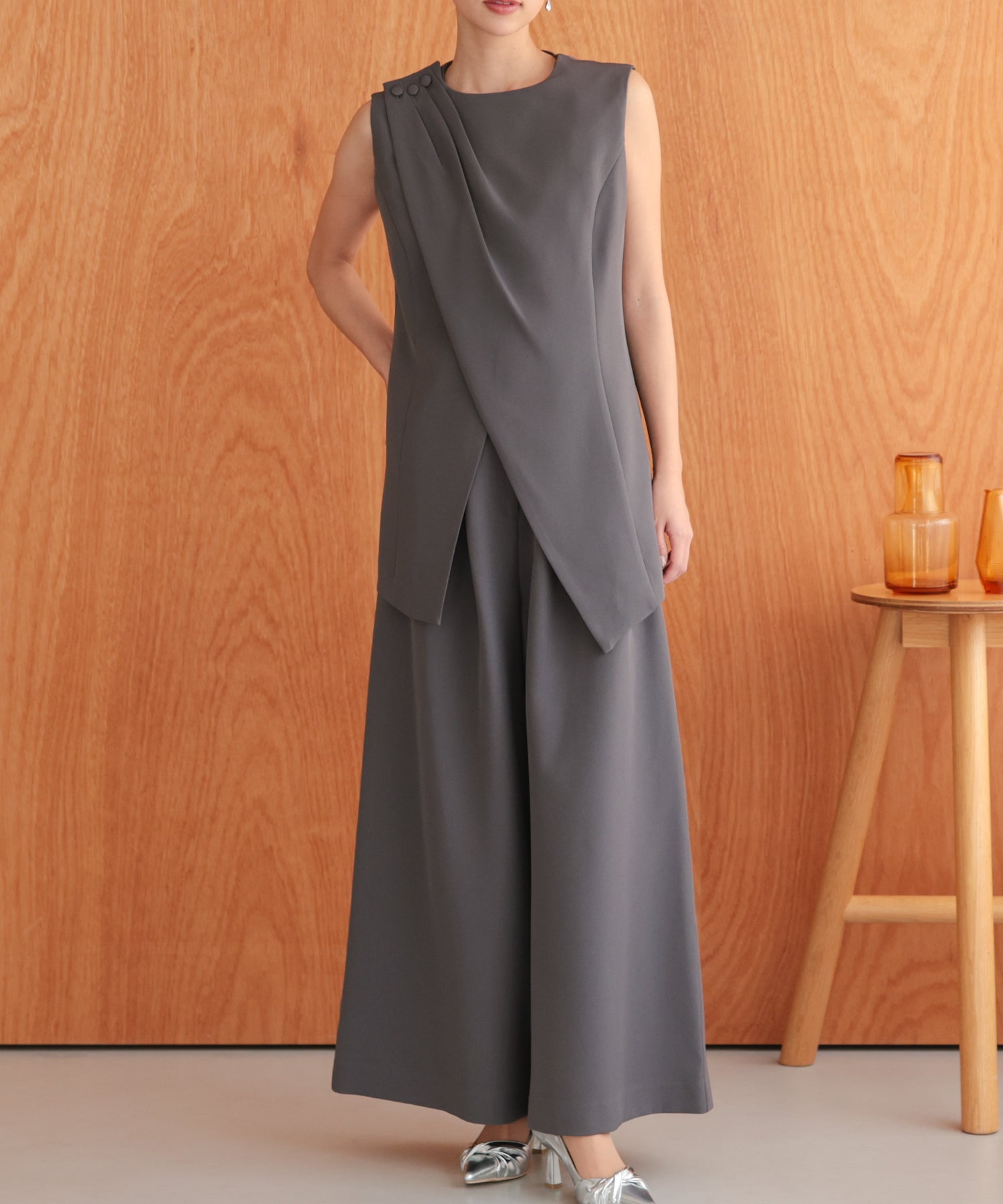 チャコール/162cm/Mサイズ着用