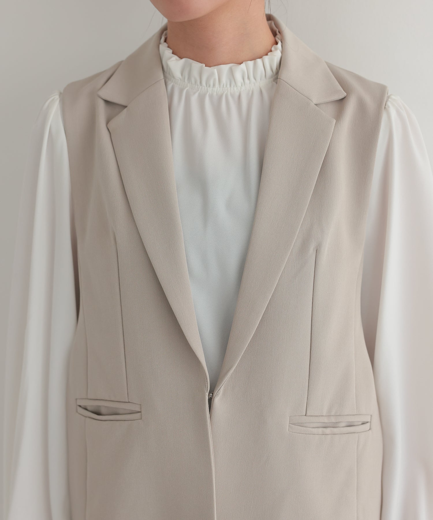 サイドベルトジレセットアップスーツ/22125607