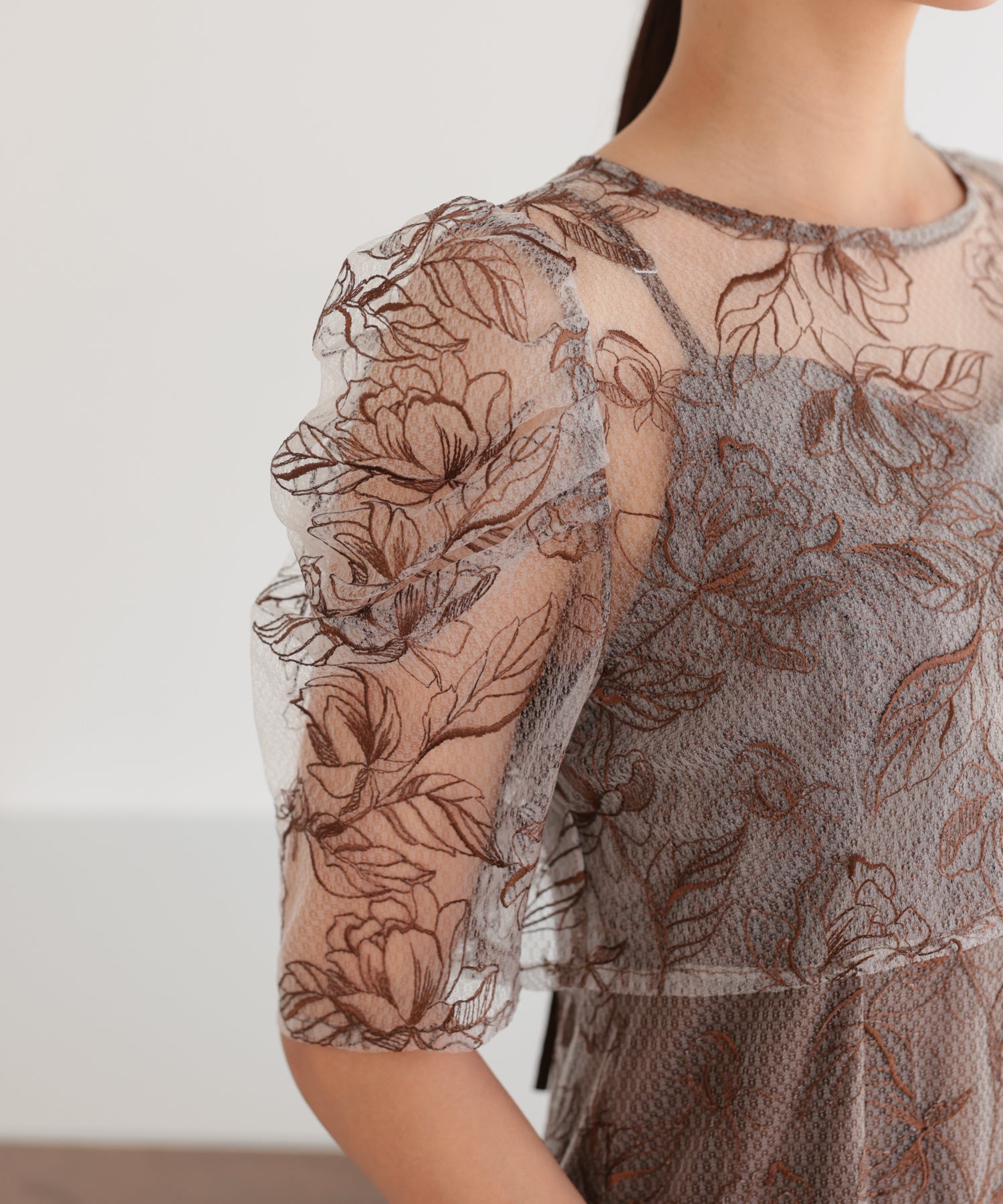 ブラウン/162cm/Mサイズ着用