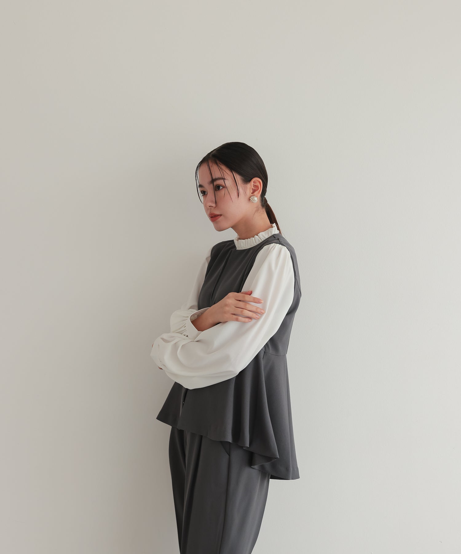 クルーネックベストセットアップスーツ/22125604