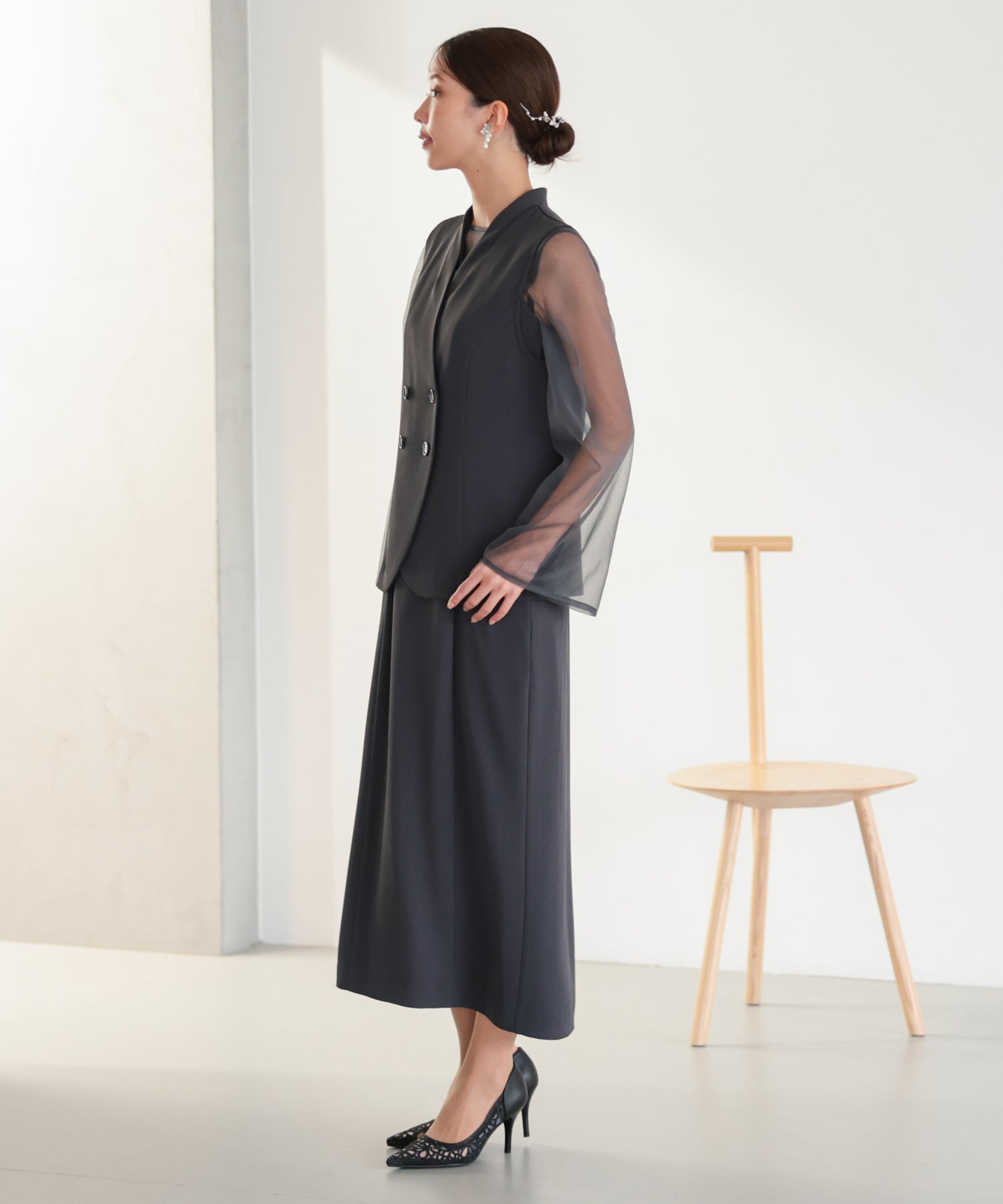 チャコール/162cm/Mサイズ着用