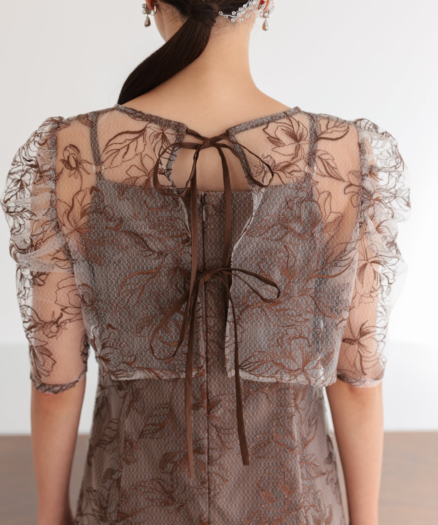 ブラウン/162cm/Mサイズ着用