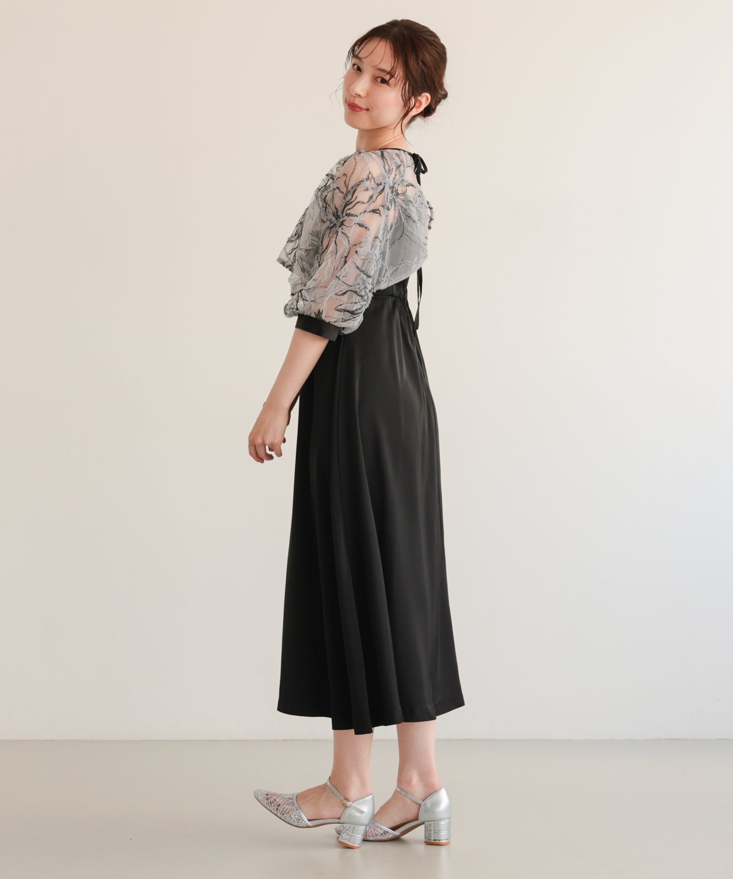 刺繍レースボレロセットドレス/22326294