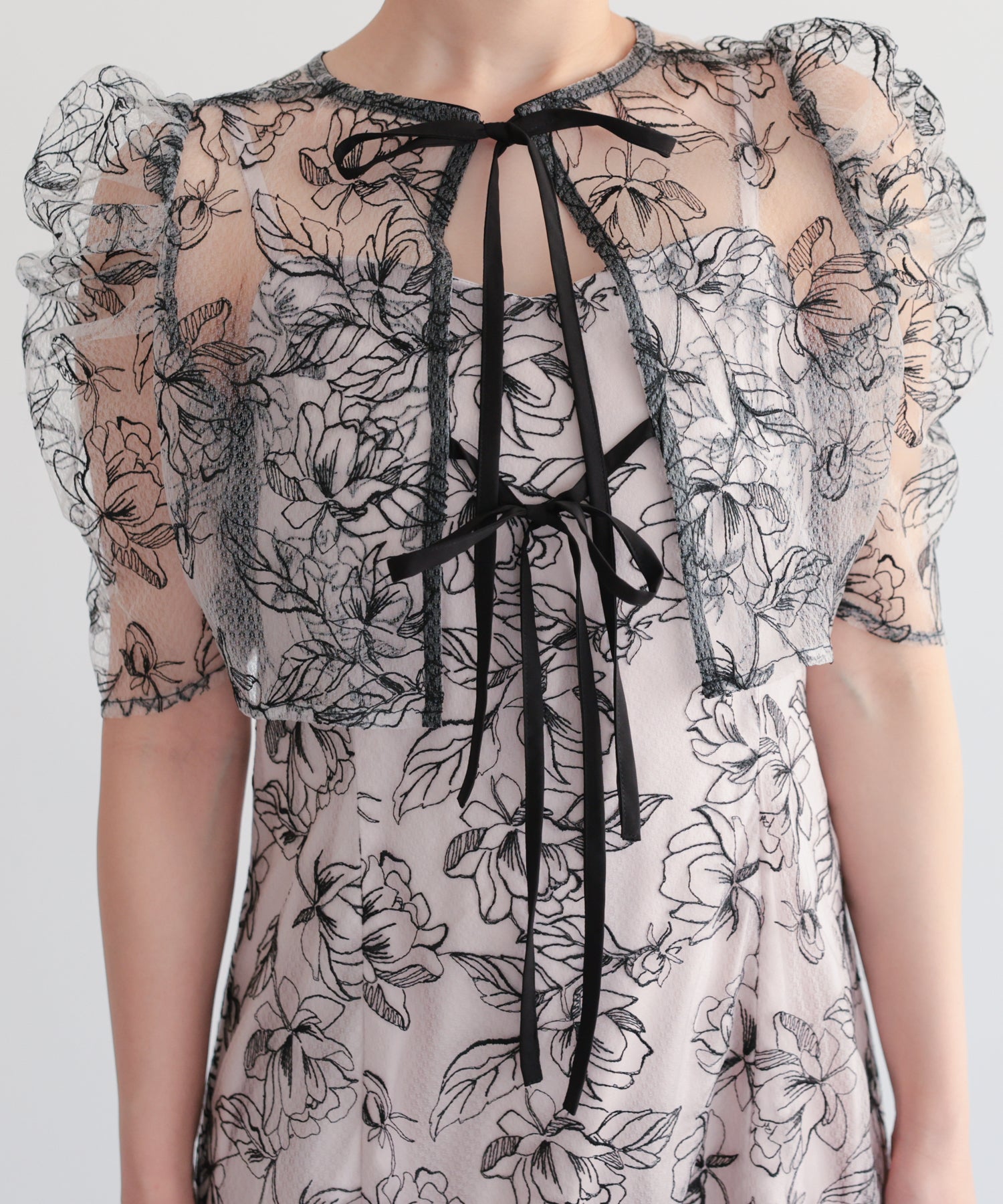 シアーレースボレロセットアップドレス/22325280