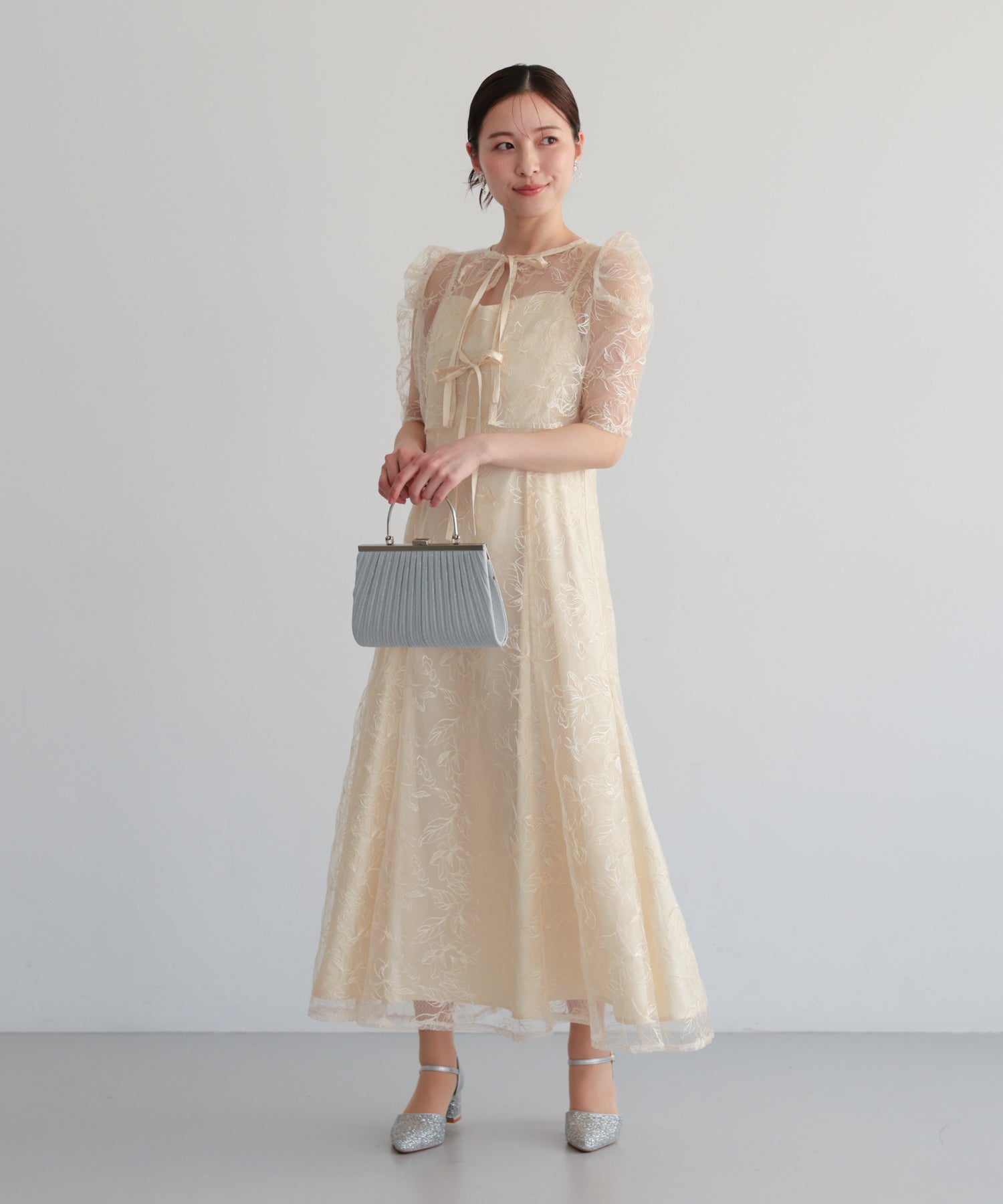 シアーレースボレロセットアップドレス/22325280