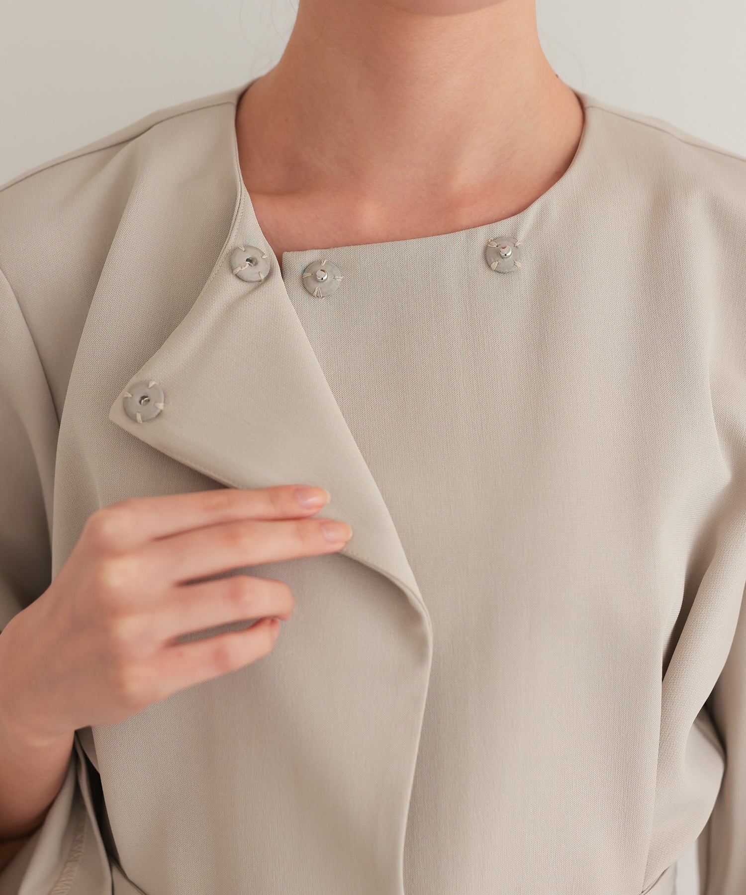 リボンペプラムセットアップスーツ/22125605