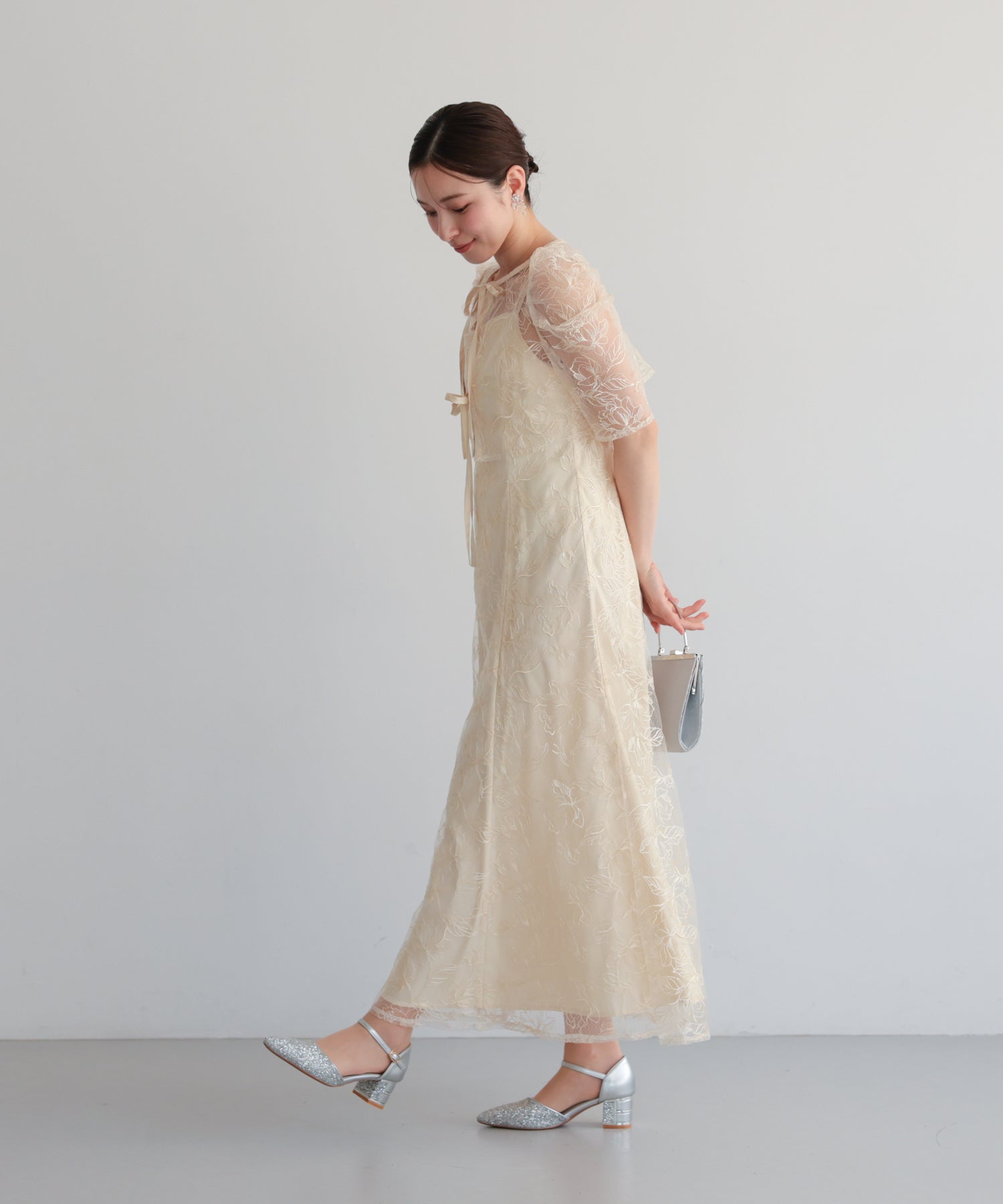 シアーレースボレロセットアップドレス/22325280