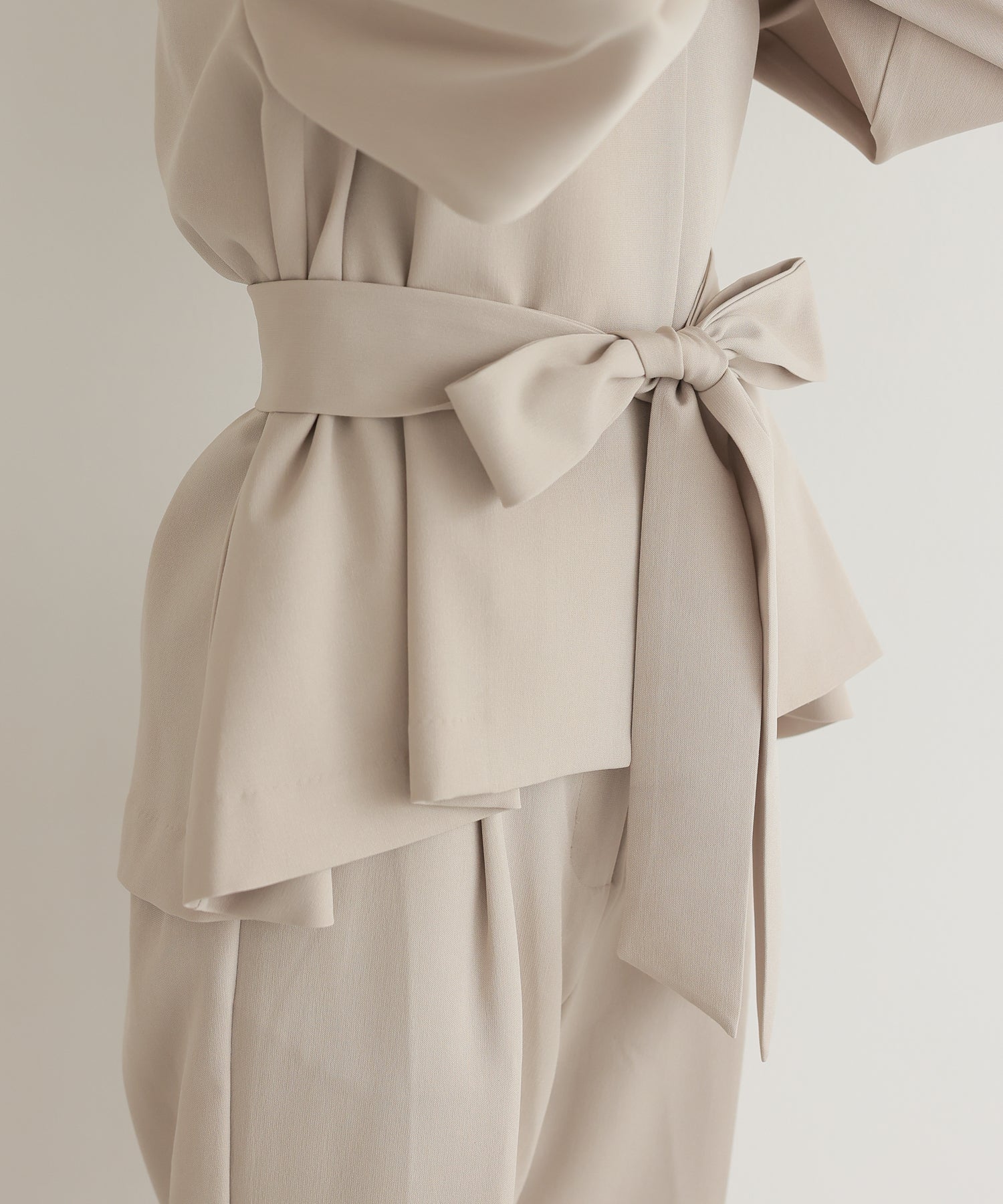 リボンペプラムセットアップスーツ/22125605