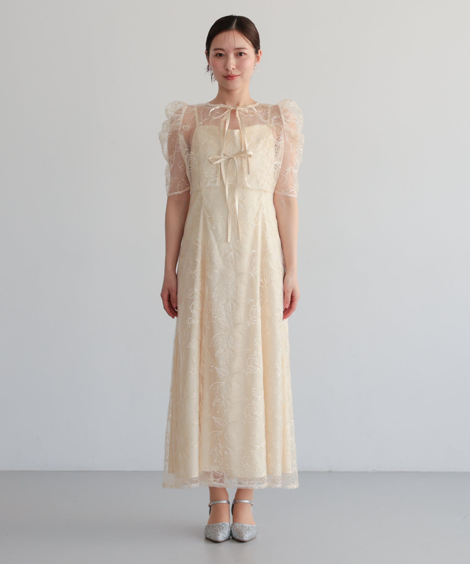 シアーレースボレロセットアップドレス/22325280