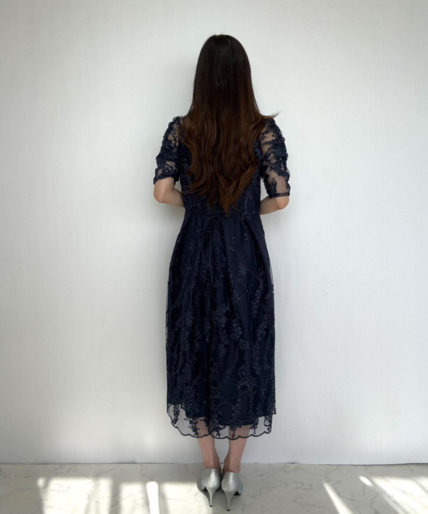 163cm/ネイビー/Mサイズ着用