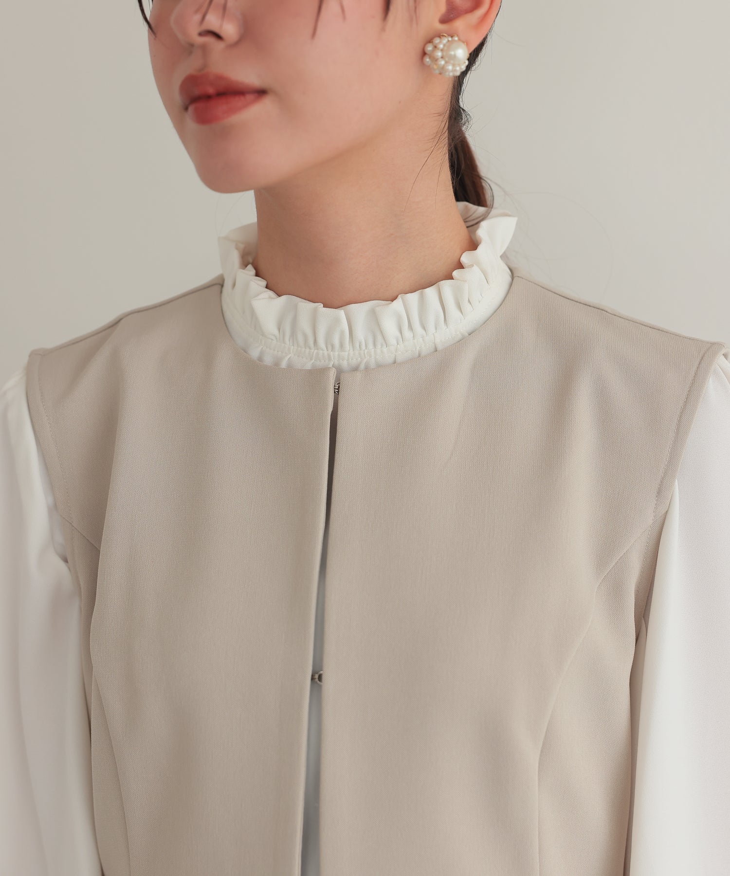 ベージュ/164cm/Mサイズ