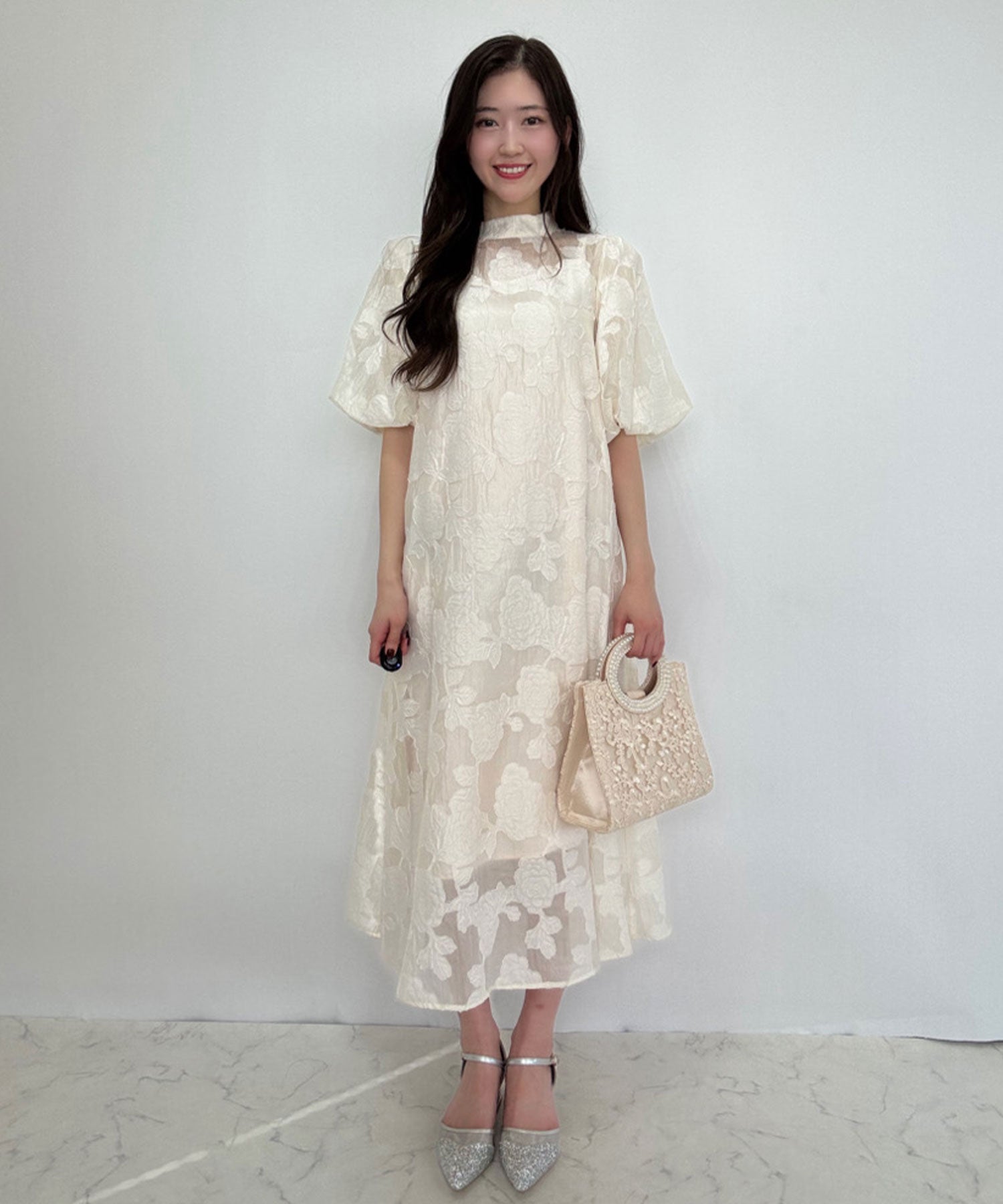 163cm/ベージュ/Mサイズ着用