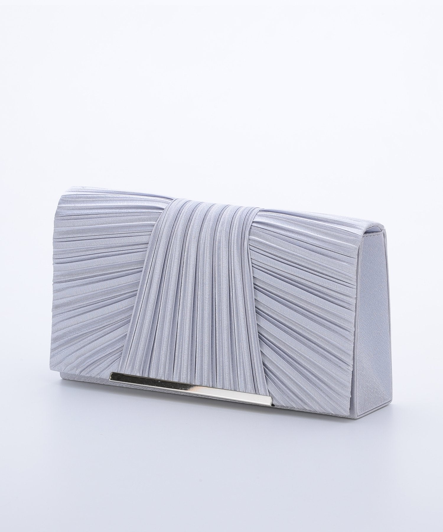 サテンプリーツパーティーバッグ/5041