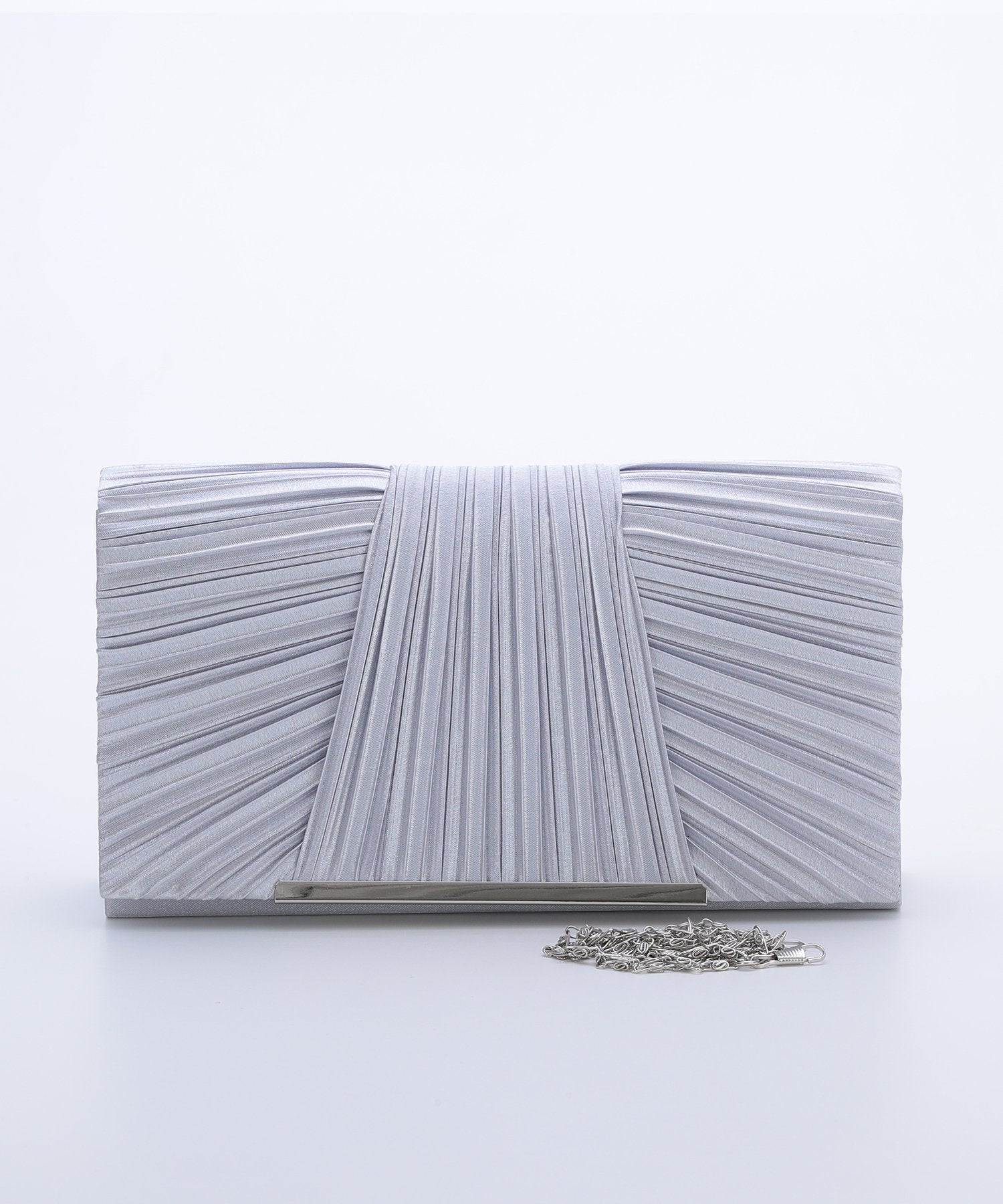 サテンプリーツパーティーバッグ/5041