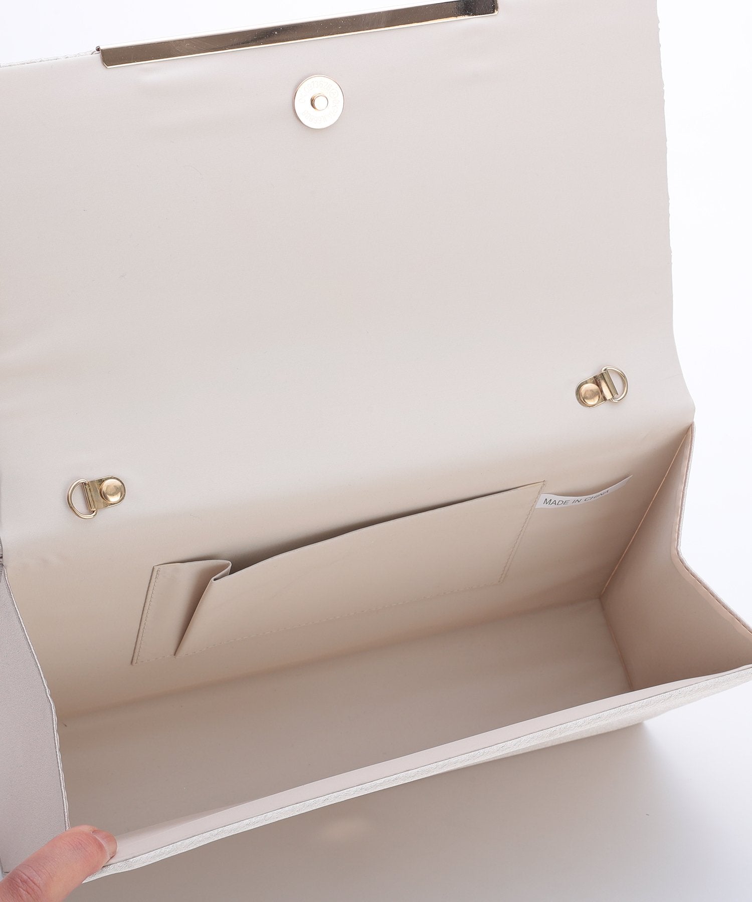 サテンプリーツパーティーバッグ/5041