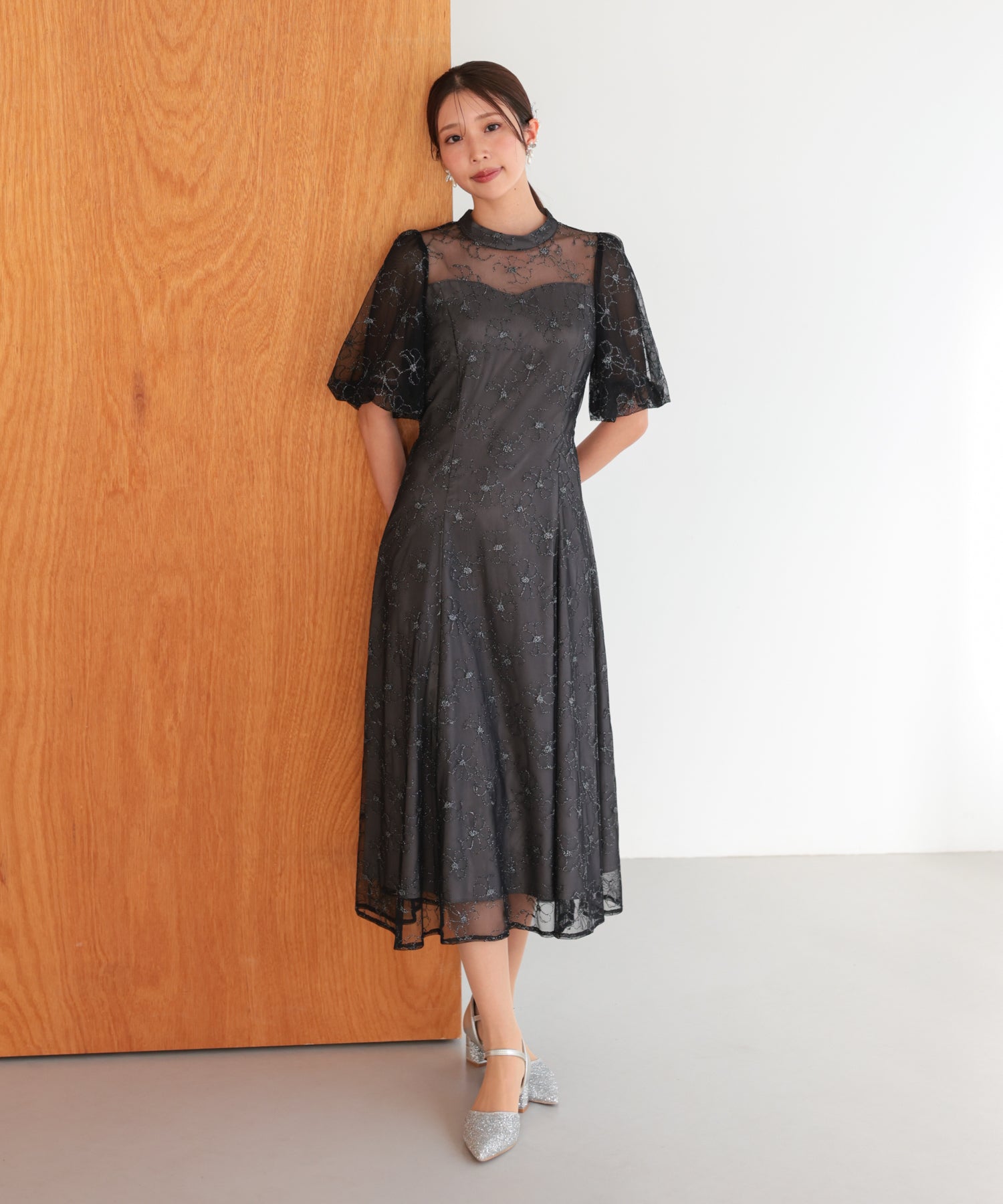 結婚式・お呼ばれドレス｜クラシカルレースフレアドレス/22325281