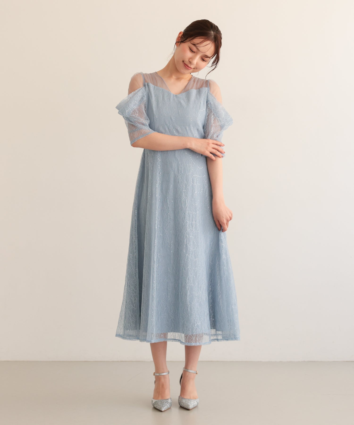 ライトブルー/163cm/Mサイズ着用