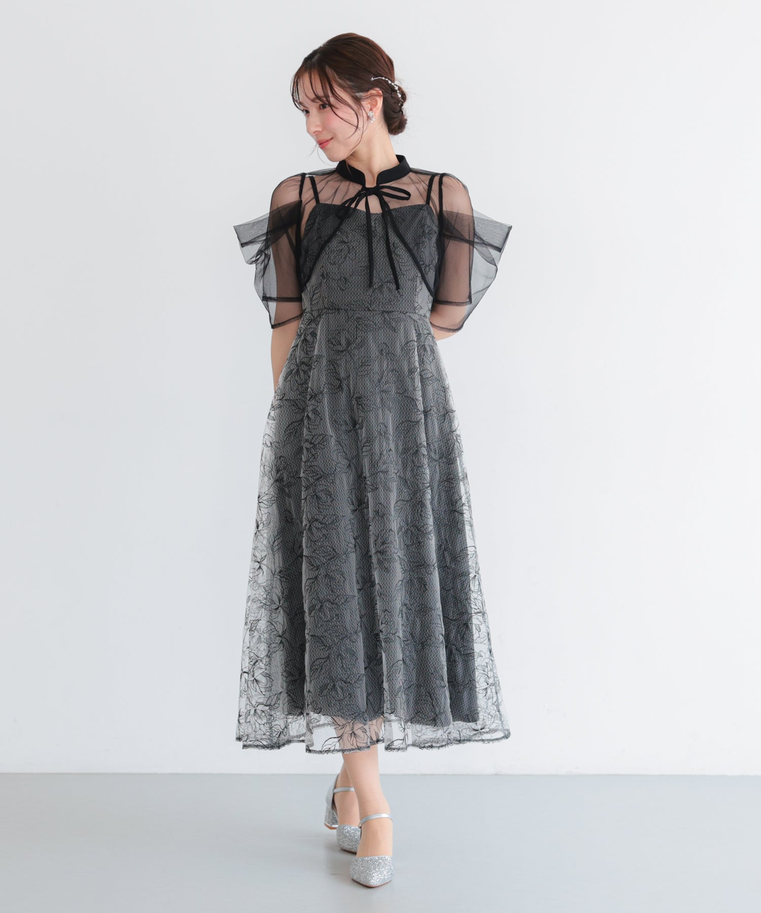 ブラック/163cm/Mサイズ着用