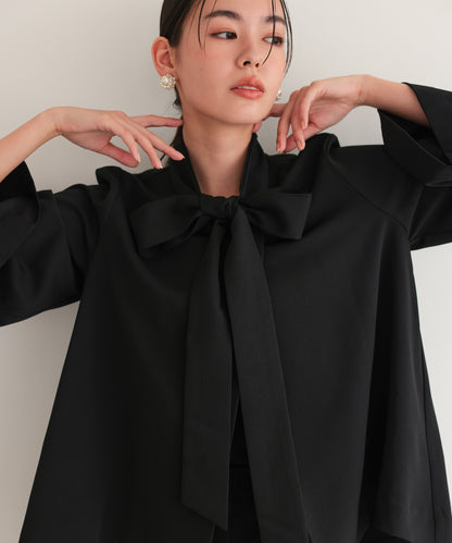 リボンペプラムセットアップスーツ/22125605