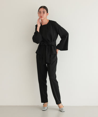 リボンペプラムセットアップスーツ/22125605