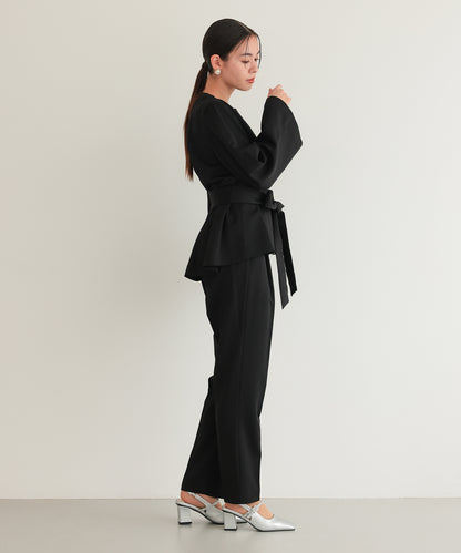 リボンペプラムセットアップスーツ/22125605