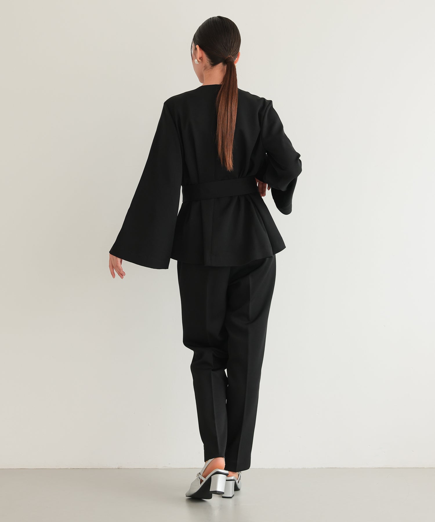 リボンペプラムセットアップスーツ/22125605