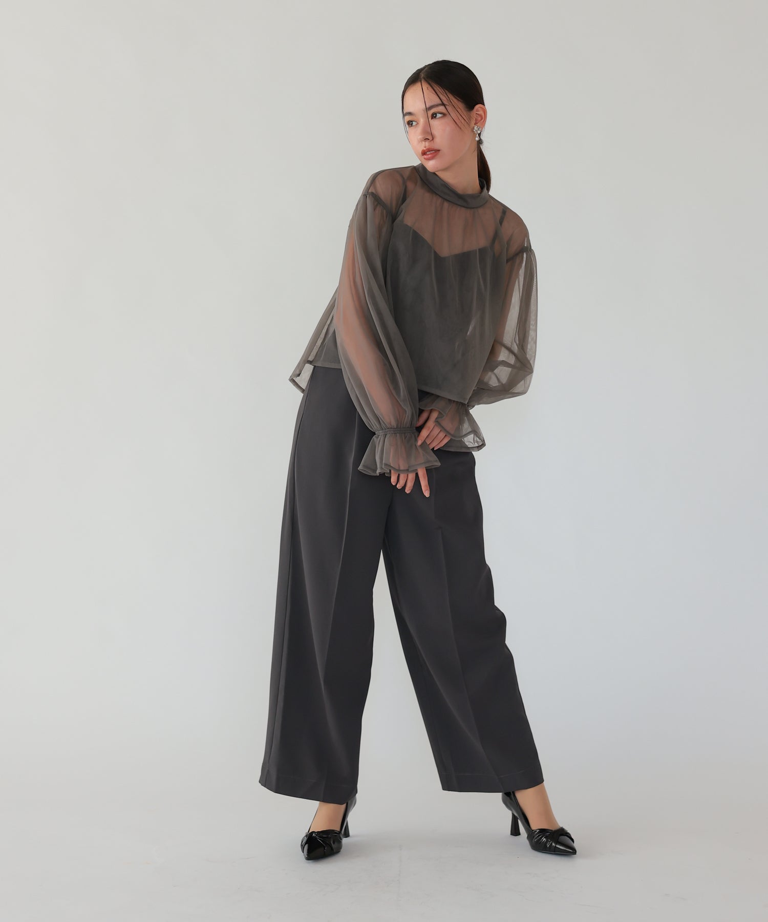 チャコール/164cm/Mサイズ着用