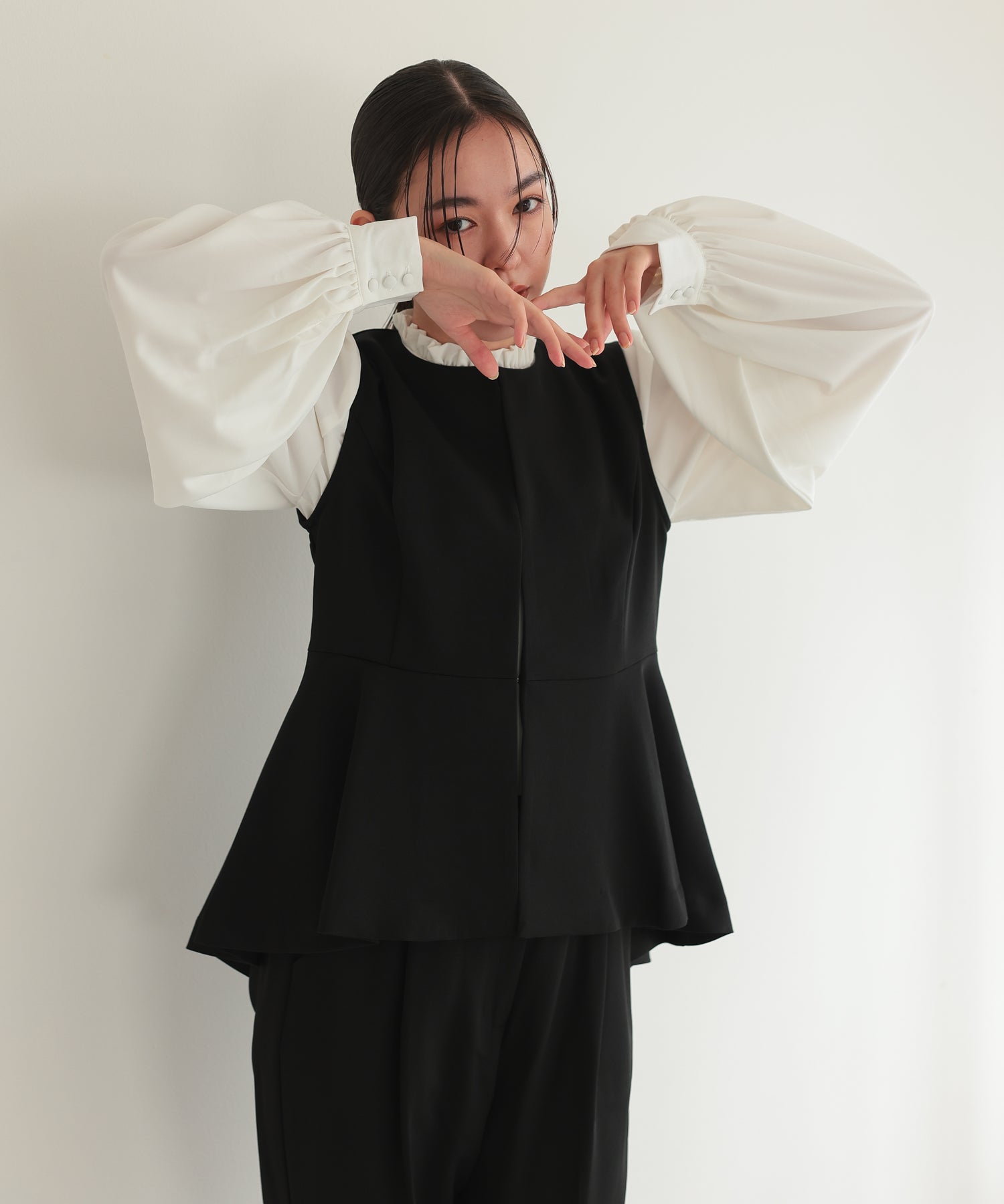 クルーネックベストセットアップスーツ/22125604