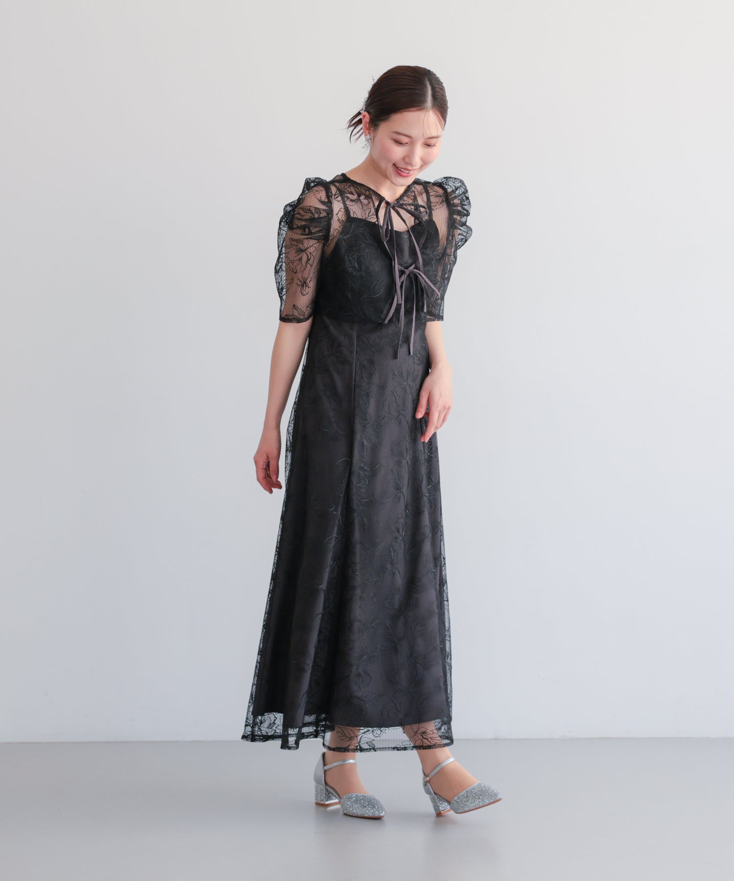 シアーレースボレロセットアップドレス/22325280