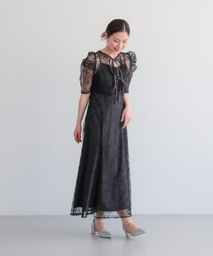 シアーレースボレロセットアップドレス/22325280