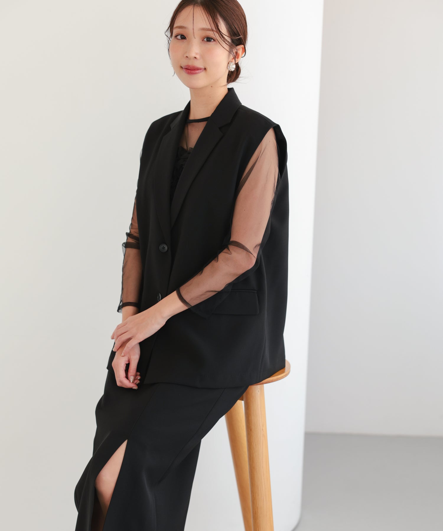 ブラック/162cm/Mサイズ着用