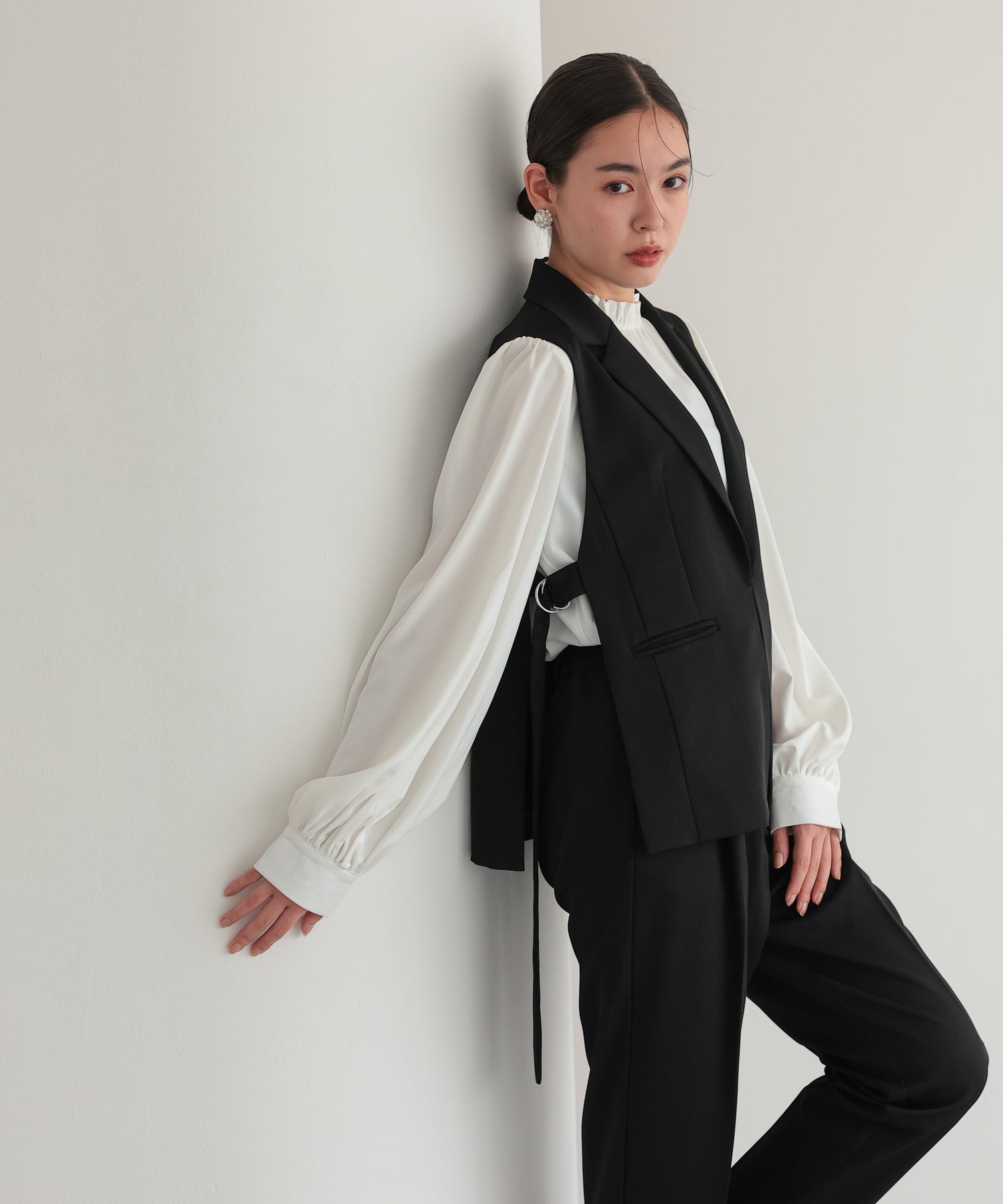 サイドベルトジレセットアップスーツ/22125607