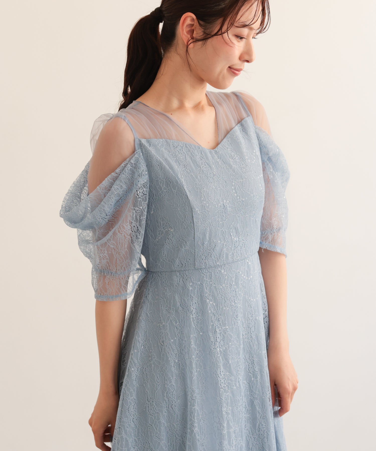 ライトブルー/163cm/Mサイズ着用