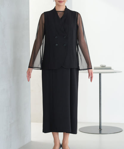 シアーレイヤード2WAYドレスセット/22325283