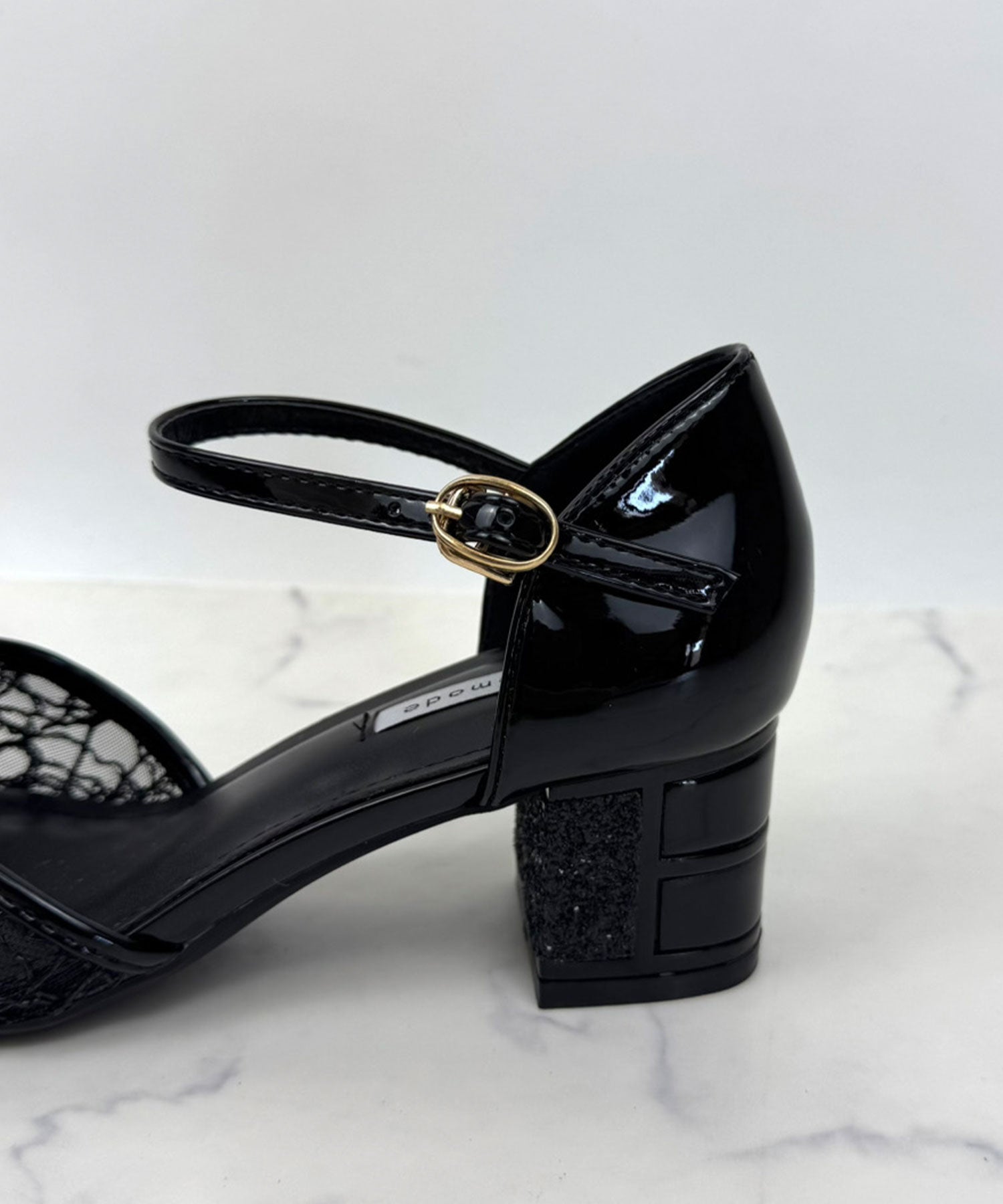 スパングルコール刺繍パンプス/3431