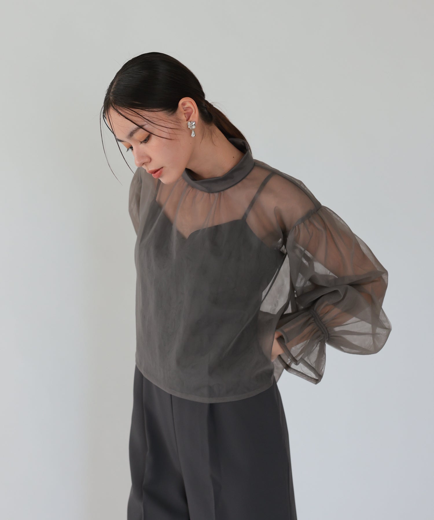 チャコール/164cm/Mサイズ着用