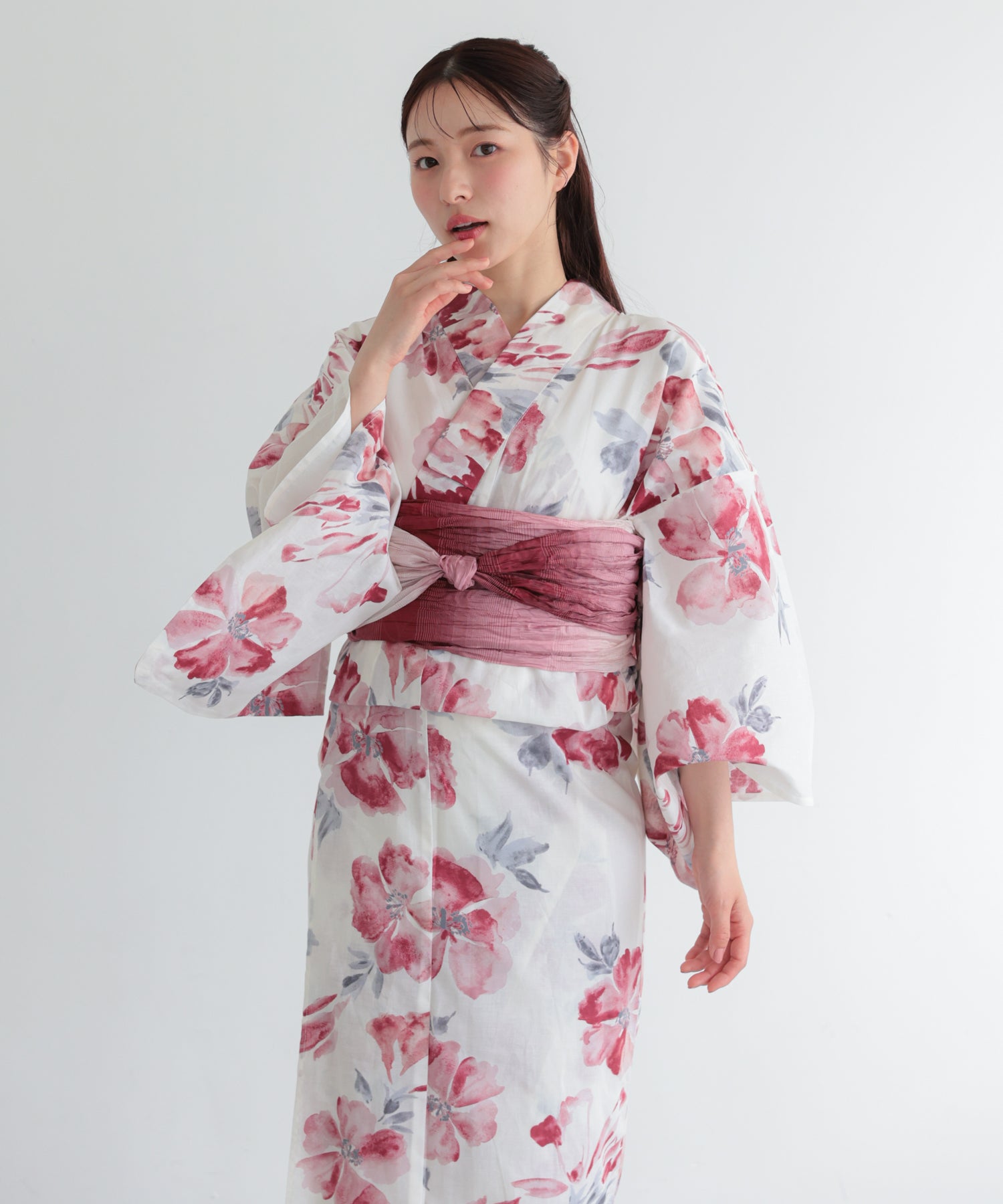 浴衣　秋桜③/FA-26-048