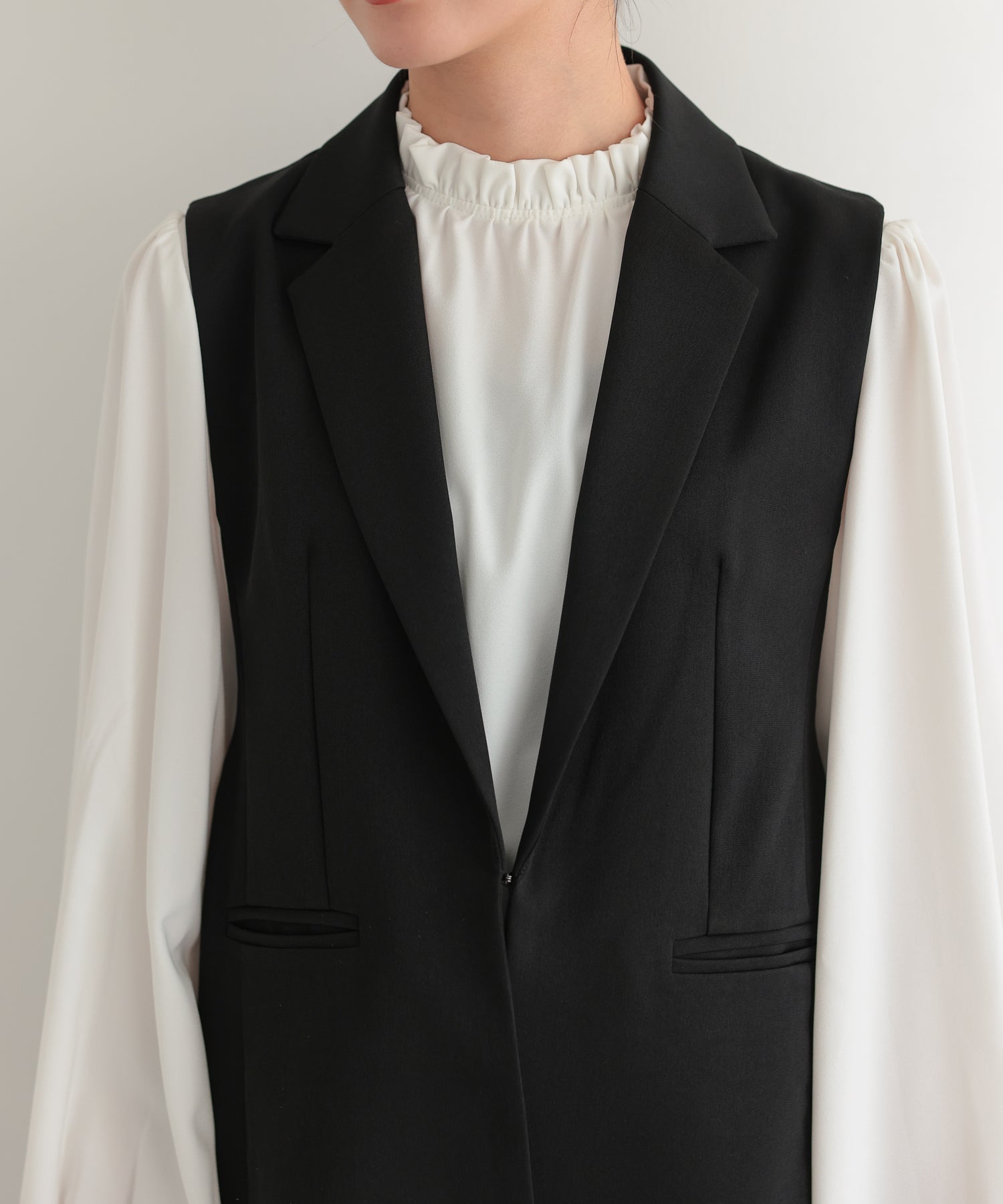 サイドベルトジレセットアップスーツ/22125607