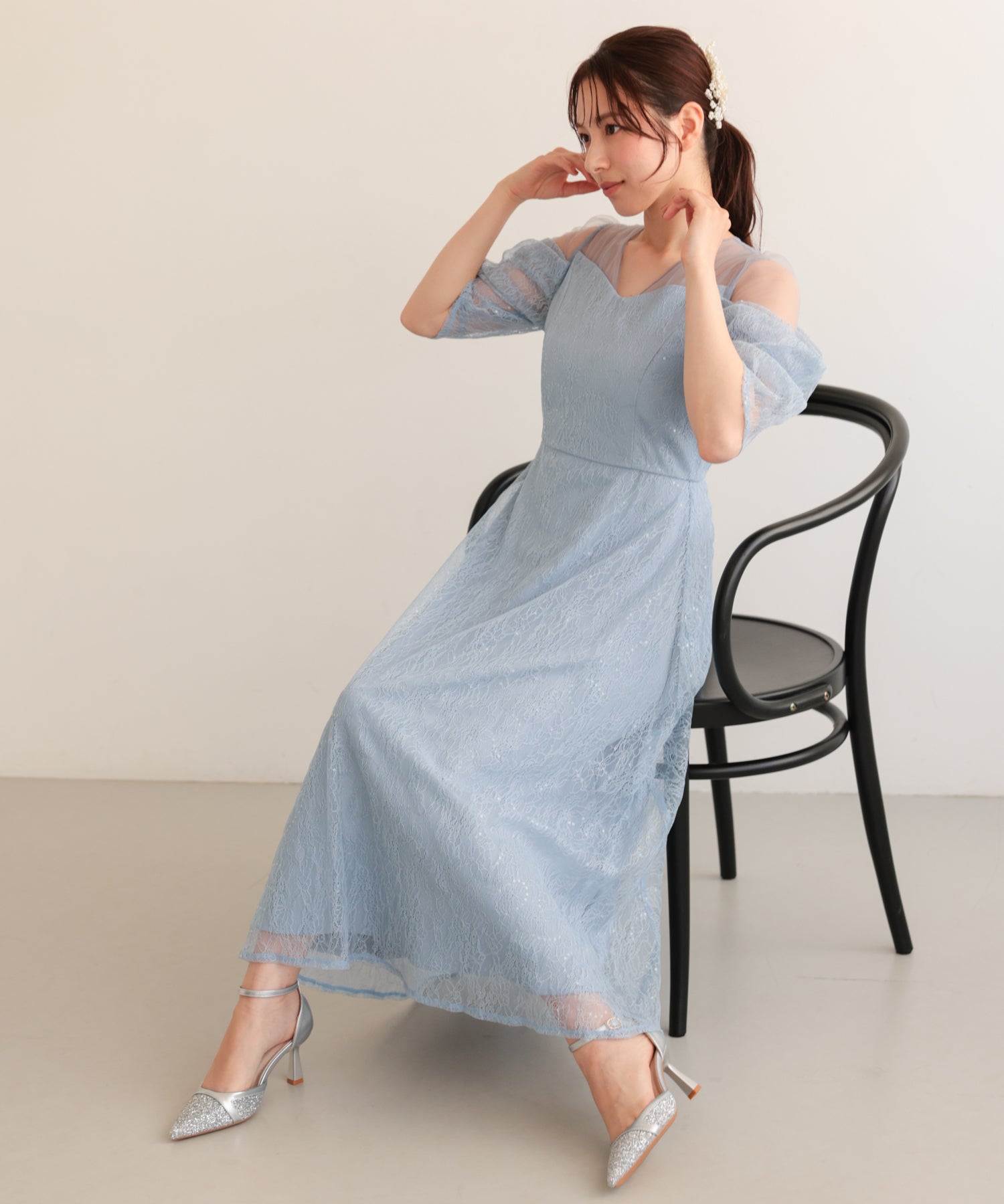 ライトブルー/163cm/Mサイズ着用