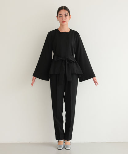 リボンペプラムセットアップスーツ/22125605