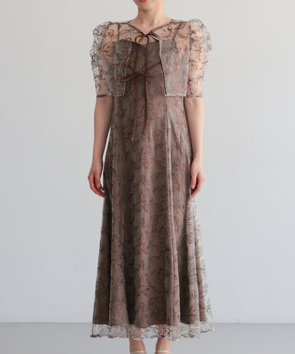 シアーレースボレロセットアップドレス/22325280