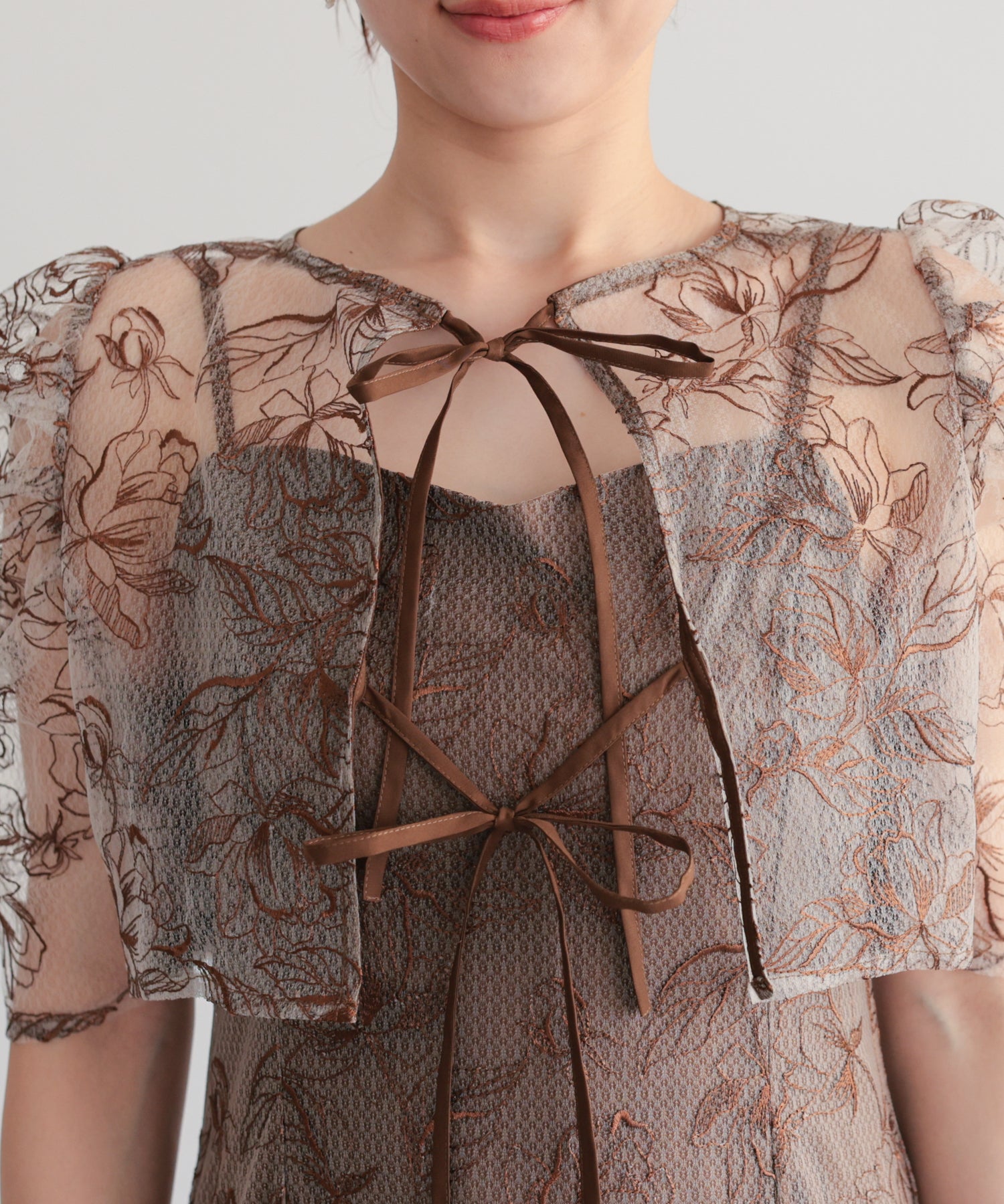 シアーレースボレロセットアップドレス/22325280