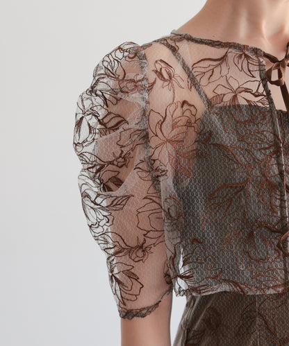 シアーレースボレロセットアップドレス/22325280