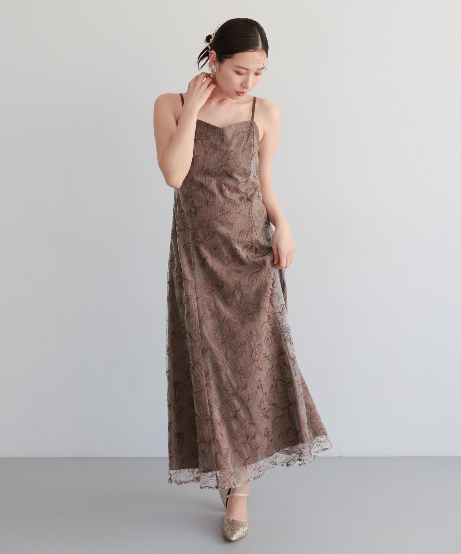 シアーレースボレロセットアップドレス/22325280