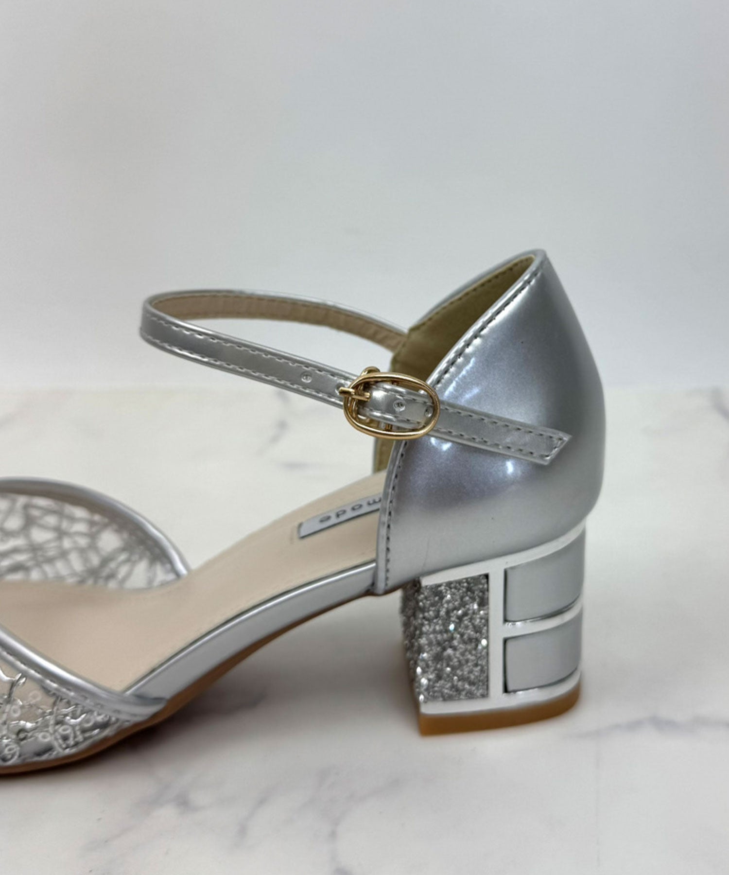 スパングルコール刺繍パンプス/3431