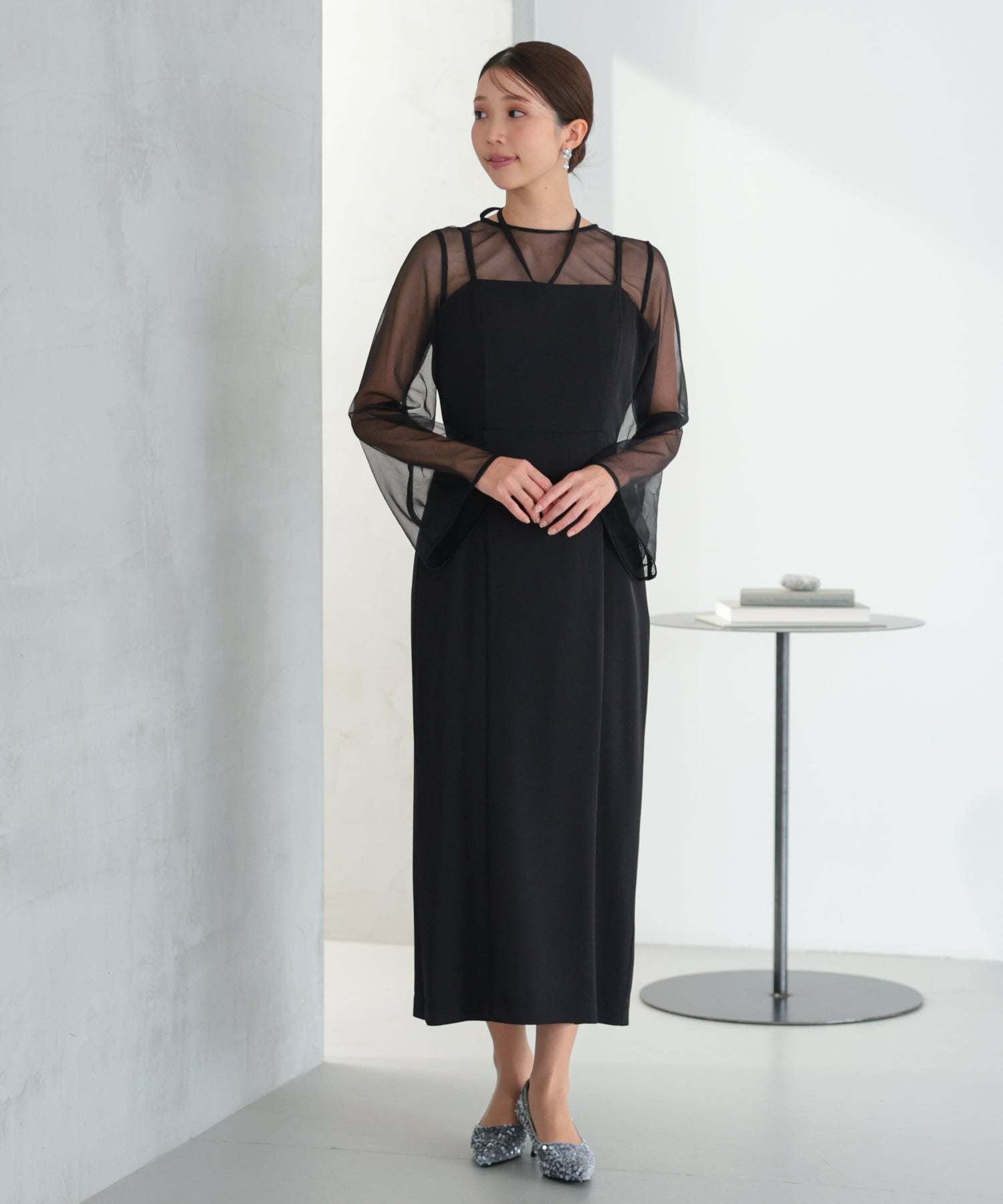 シアーレイヤード2WAYドレスセット/22325283