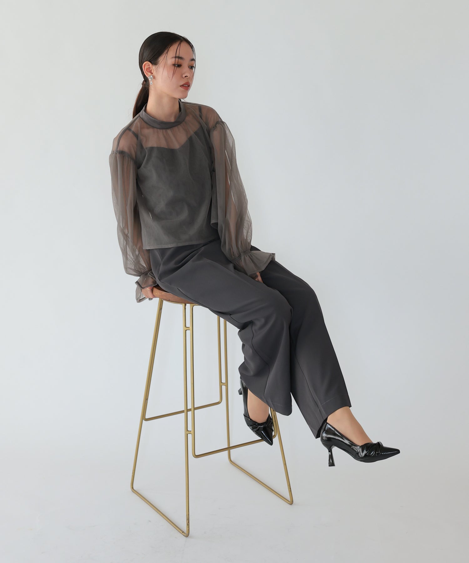 チャコール/164cm/Mサイズ着用