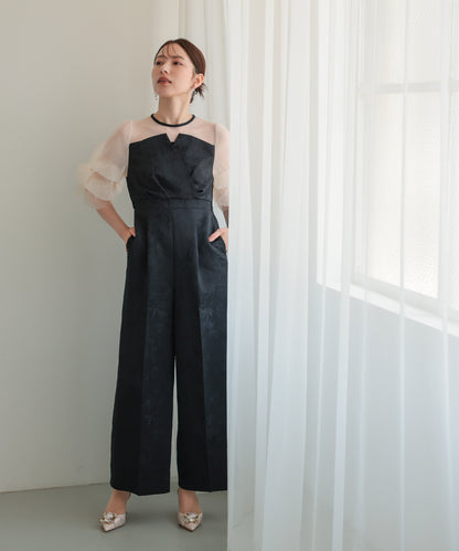 ブラック×ベージュ/163cm/Mサイズ着用